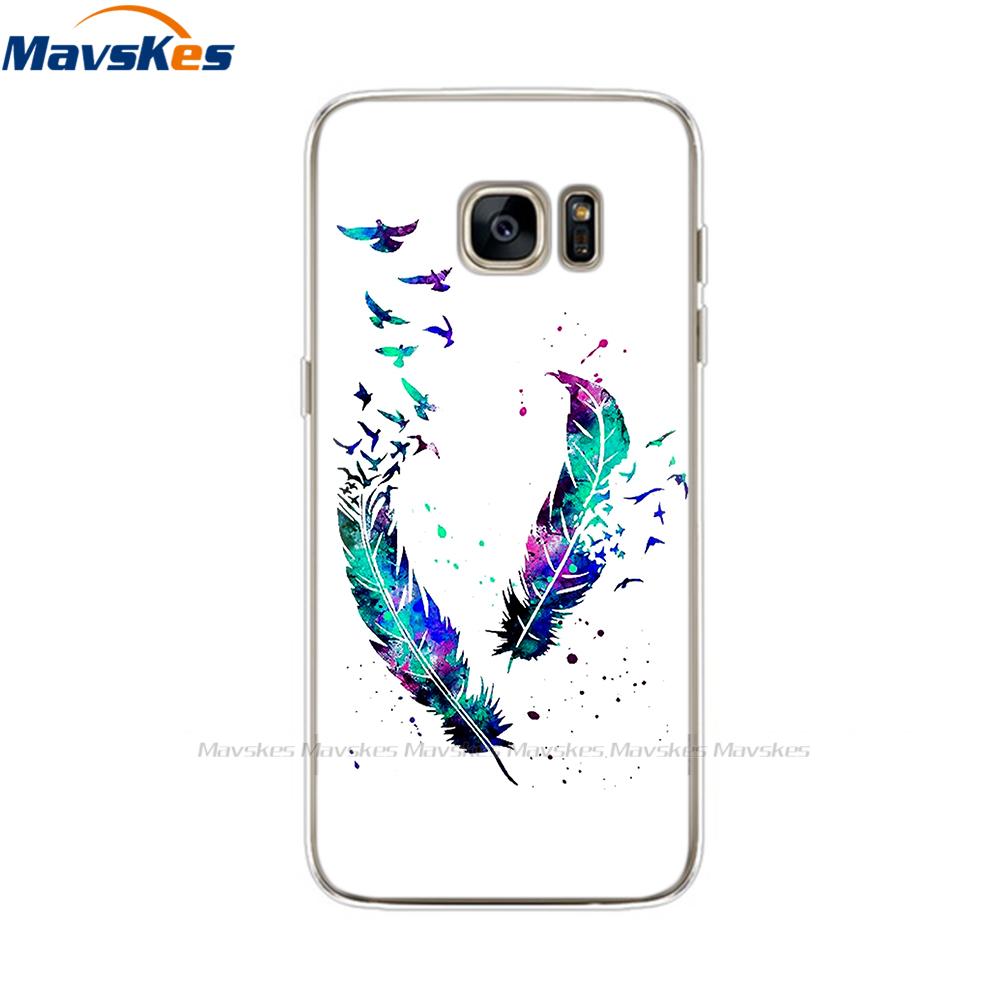 Custodia in Silicone Cartone Animato Per Samsung Galaxy S7 Custodie Cover Fiore Morbido TPU Custodia per Telefono Per Samsung S7 edge G930F G930FD G930W8 Funda