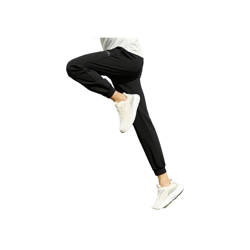 Li Ning Logo Breathable Cool Comfortable Versatile Cycling Running Basketball Tapered Casual Lace-Up Sports Pants Unisex Pants AKLD394-1