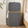 Laundry Basket With Lid Large Hamper Pull Handles Bin Basket Storage Basket For Clothes Toys Dorm Bathroom Bedroom College
