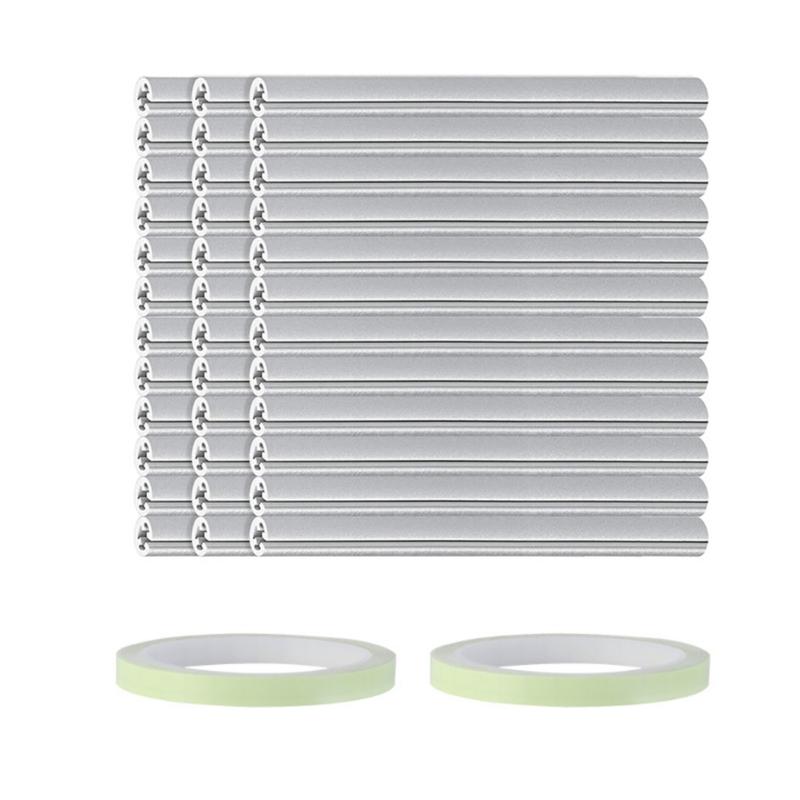 36Pcs Cycling Reflectors and Reflective Warning Strips Stickers, Bike Wheel Spoke Reflectors for Road Mountain Bike