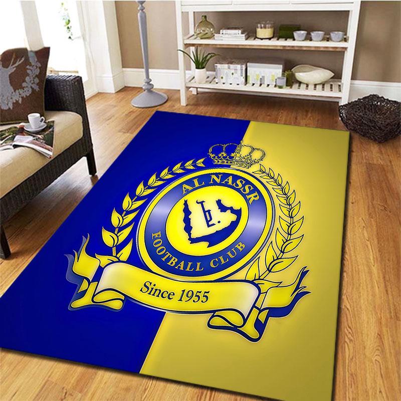 Al-Nassr FC Carpet Rug for Living Room Bedroom Home Sofa Decoration,Kids play Non-slip Floor Mat
