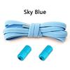 1 Pair Elastic Shoelaces Without Ties Flat Shoe Laces Round Metal Capsules Lock Rubber Band Lazy Shoes Lace For Sneakers
