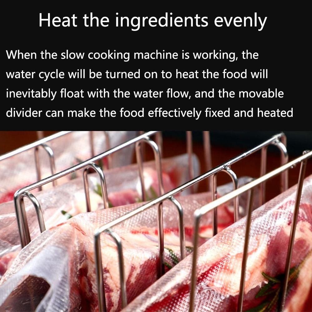 5 Detachable Dividers Vide Rack Divider Stainless Steel Sous-Vide Machine Sous Vide Rack  Cooking