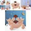 Wooden Space Balance Stacking Game For Kids Educational Toy With Recognitions