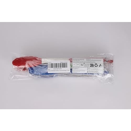 Hotec Prémiové nerezové uzamykatelné kuchyňské kleště se silikonovými špičkami, Sada 3 kusů - 7", 9" a 12", Vícebarevné