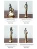 Modern Retro African Black Figurine Ornaments - Creative Soft Decor for Light Luxury Living Room