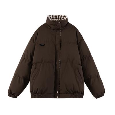 Winter Down Cotton Jacket Women Zipper Loose Padded Coat Female Solid Thickening Warm Puffer Parkas Jackets