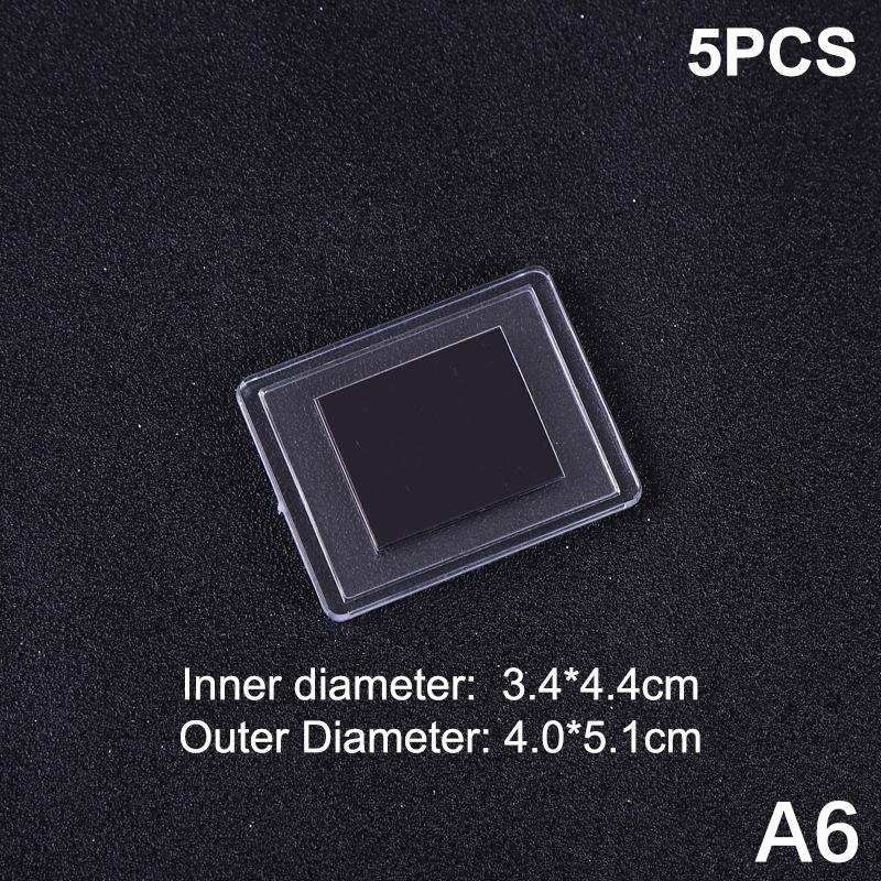 

5 шт. Акриловые магнитные фоторамки Прозрачный магнит на холодильник Наклейка Держатель для фото Дисплей для фото Органайзер для домашних фотографий Сделай сам