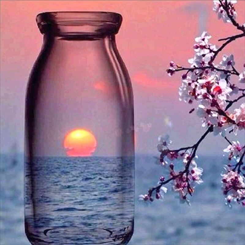 5D DIY diamentowe malowanie filiżanka kawy diamentowe hafty dekoracje ścieg krzyżykowy w pełni z okrągłych wierteł Home Decor instrukcja sztuka prezent