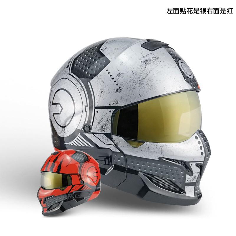 Vintage-Style Motorcycle Helmet With Bluetooth Support 3C Certified ABS Full Face Adults