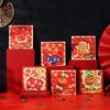 6pcs Traditional God of Wealth Red Envelope Cartoon Lucky Money Bags Money Packet  New Year Gifts