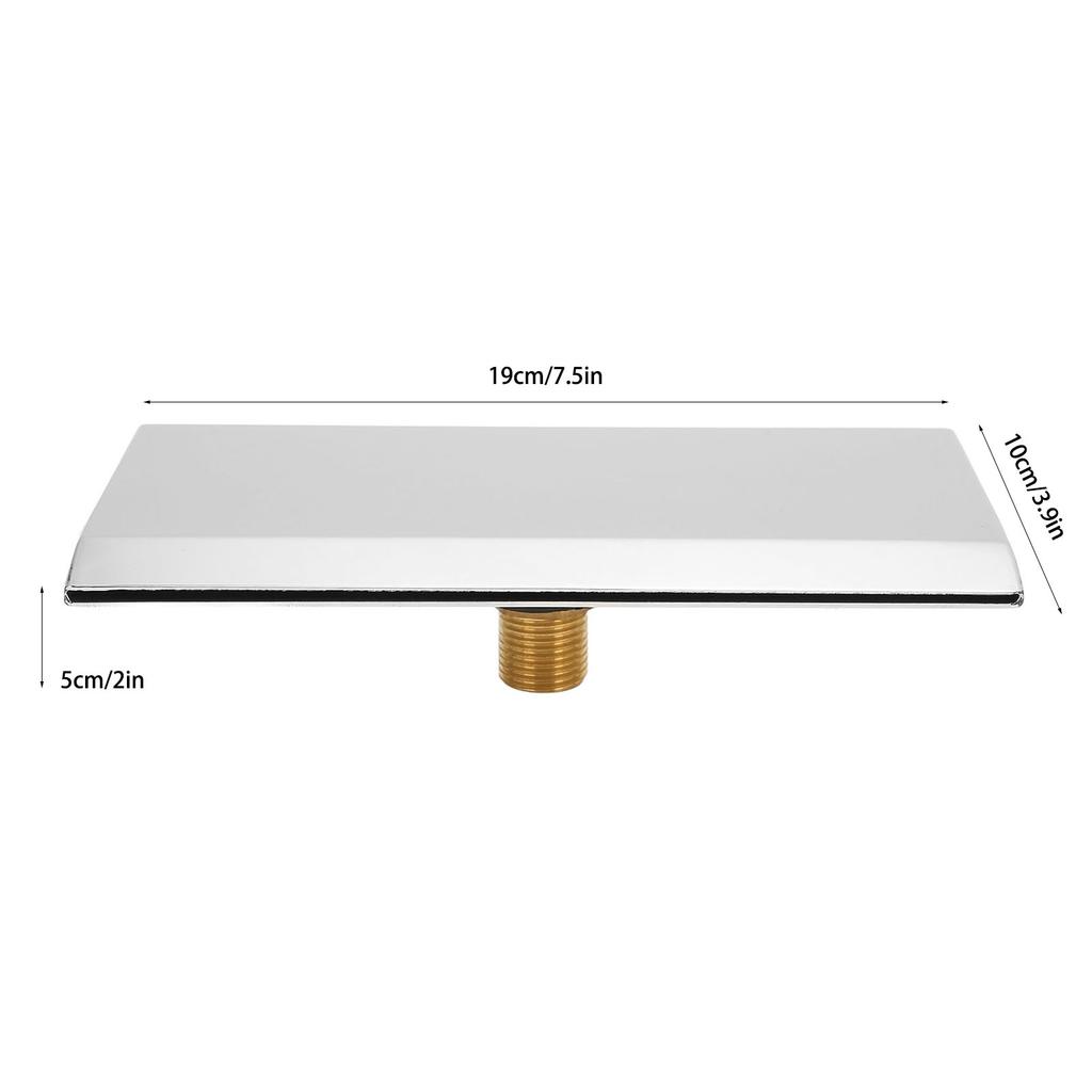 Waterfall Tub Spout G1/2 External Thread Stainless Steel SPA Bathroom Pool Swimming Pool Wall Mounted Waterfall Outlet Nozzle