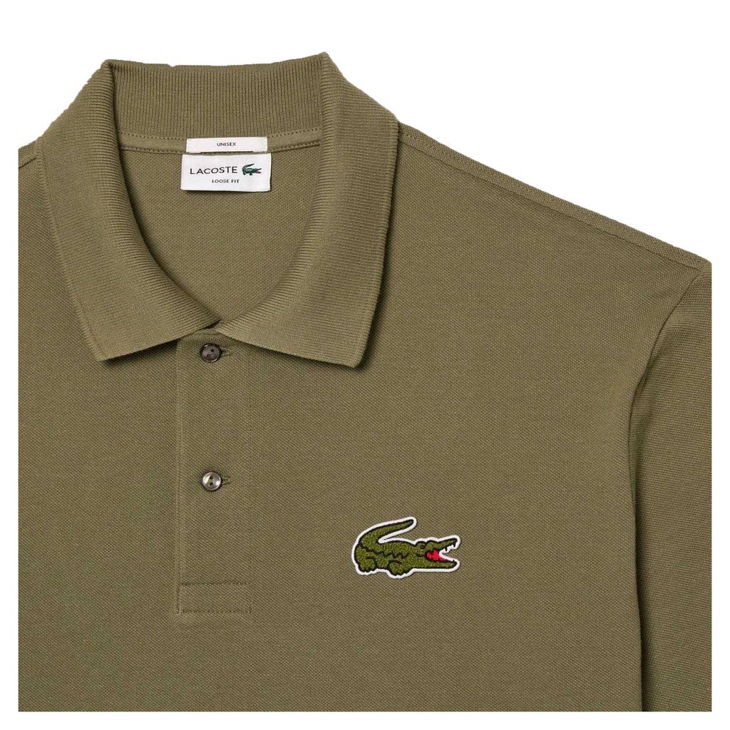 Lacoste Mens L.12.12 Embroidered Logo Loose Fit Polo Shirt