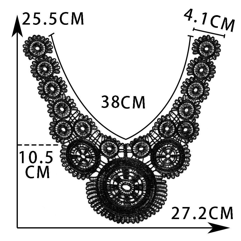 Black And White I Hollow Collar Diy Embroidery Lace Decorative Clothing Accessories Sewing Accessories