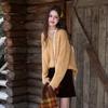 Women's 2025 Winter Casual V-Neck Loose Knit Sweater