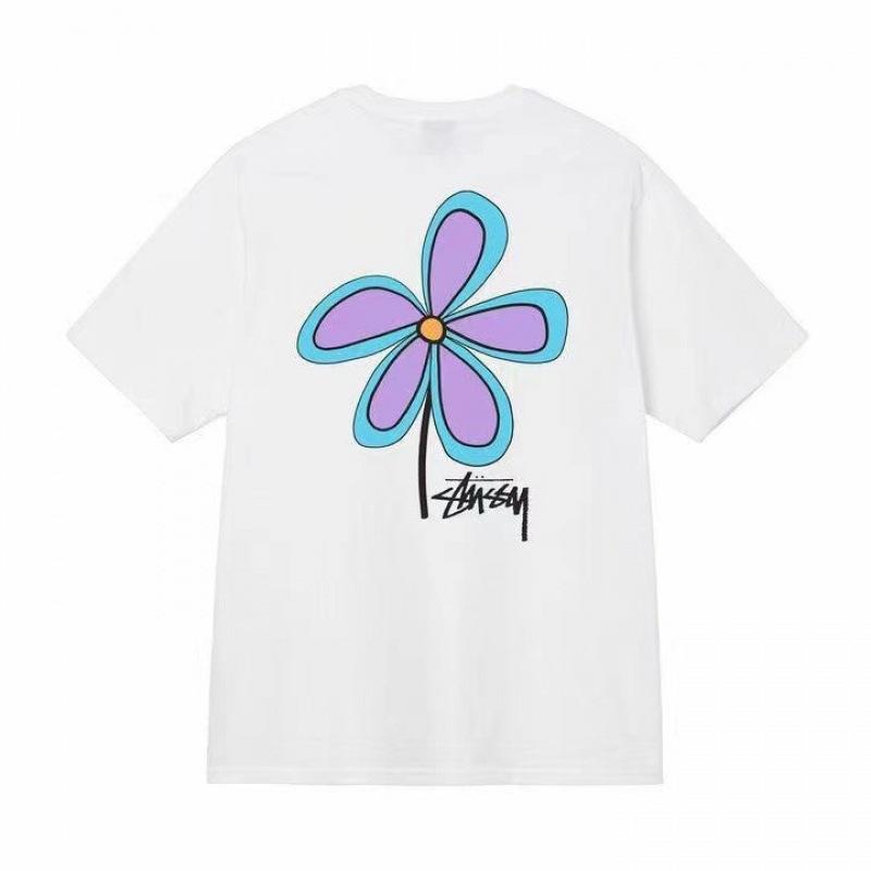 Grenzüberschreitende europäische und amerikanische Trendmarken, eine Vielzahl bedruckter Herren- und Damen-Kurzarm-T-Shirts, 220 Gramm lockere Streetwear-T-Shirts