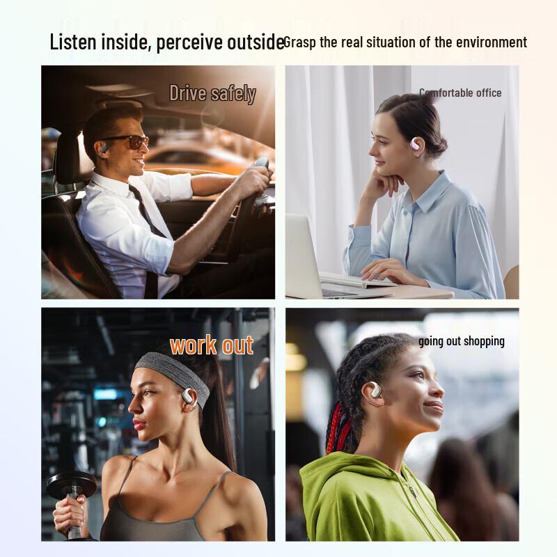 BYZ S200 Open-Ear Bone Conduction Bluetooth Earphones