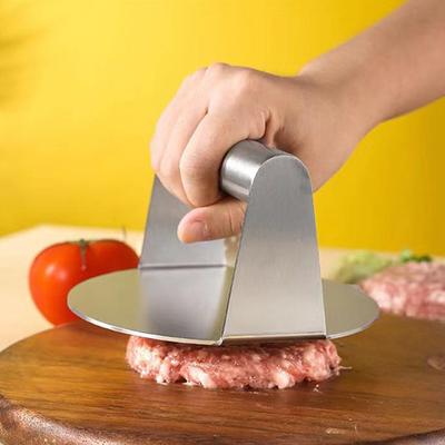 Stainless Steel Smash Burger Press Hamburger Patties Meat Masher Circular Meat Press Mold For Deli Meats Kitchen Accessories