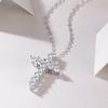 VVS Diamond Moissanite Cross Pendant Necklaces 925 Sterling Silver Jesus Cross Design Necklace Men Women Fine Jewelry