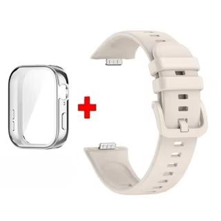 Für Huawei Watch Fit 3 Armband Weiches Silikon Sportuhrband + TPU Weiche Hülle Atmungsaktives Smartwatch Armband Für Huawei Fit3 Correa