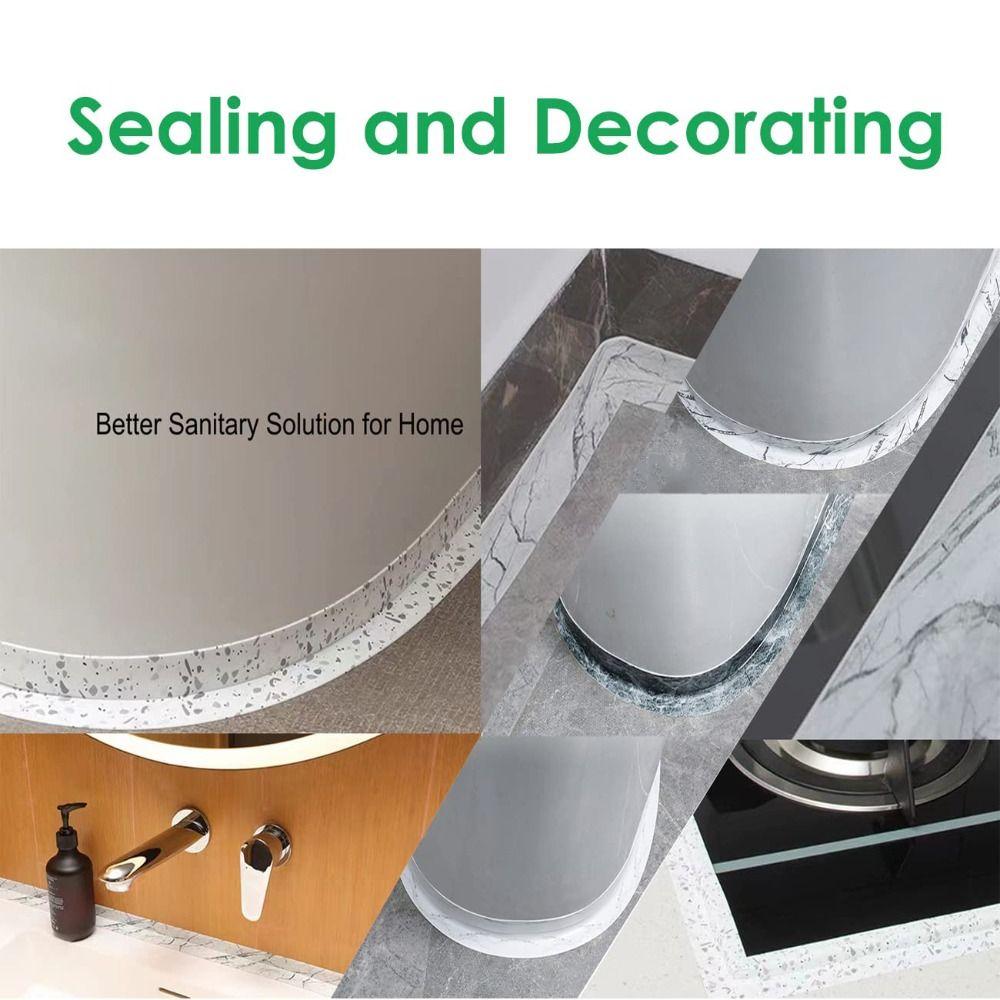 Mildew-proof Kitchen Sealant Strip Decorative Shower Tile Sealer Sealing Tape  Bathroom Tub