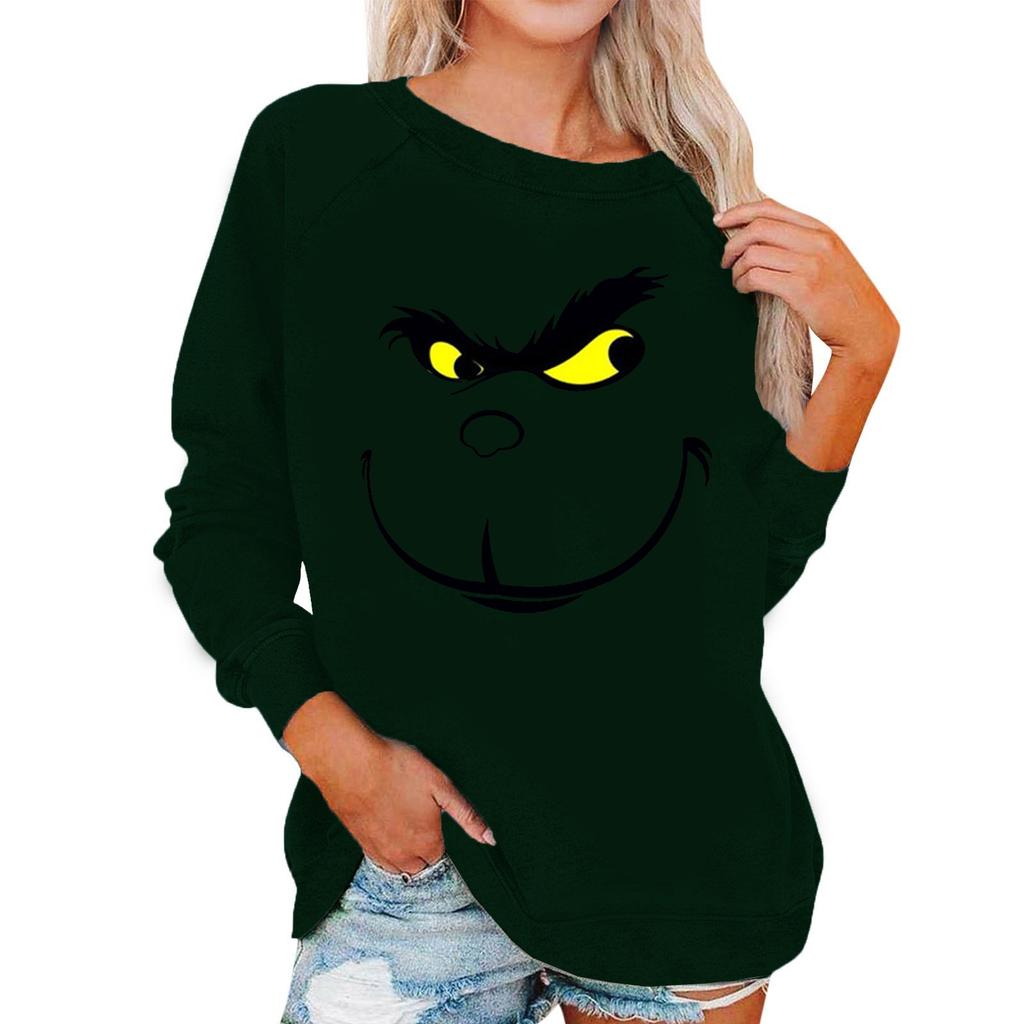 Long Sleeve Blouses For Women Casual O-Neck Shirt Print Blouse Tops Loose Fit Fall