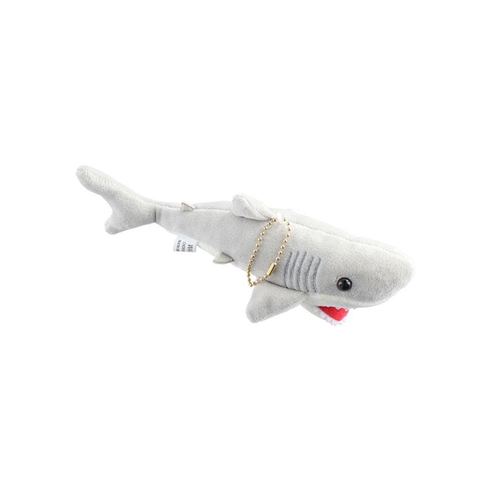 Simulation Shark Shark Plush Pendant Plush Bag Pendant Cute Shark Plush Keychain  Children