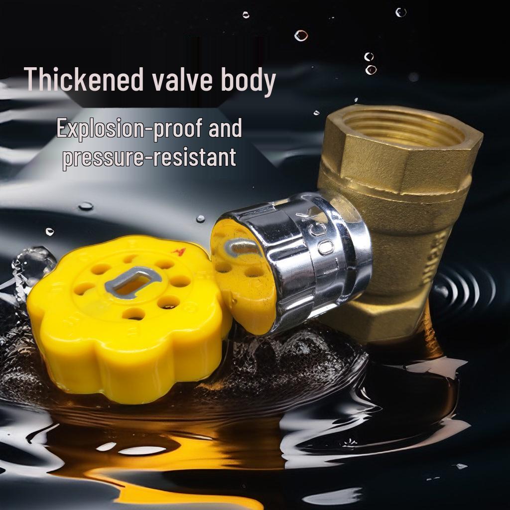 Yuhuan 216 Brass Ball Valve with Medium Magnetic Lockout and High-Pressure Capability