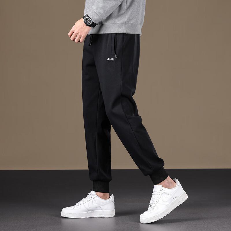 Jeep Men's Fall/Winter Fleece-Lined Jogger Sweatpants