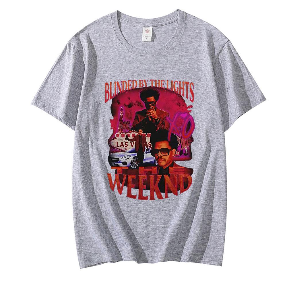 The Weeknd Beauty Behind the Madness Broken Portrait Retro Graphic Unisex Casual TShirt for RB Pop Fans Women And Men Tshirt