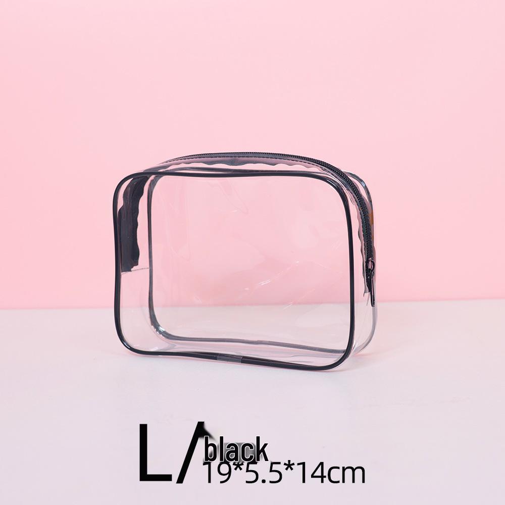Transparent PVC Waterproof Makeup and Toiletries Bag - Personalized Logo Option, Multi-Functional Travel Storage