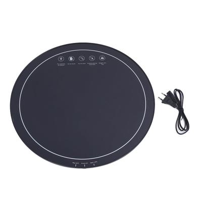 Electric Server Warming Tray 18.1 Inch Round Smart Thermostat Large Food Warmer for Parties Buffet