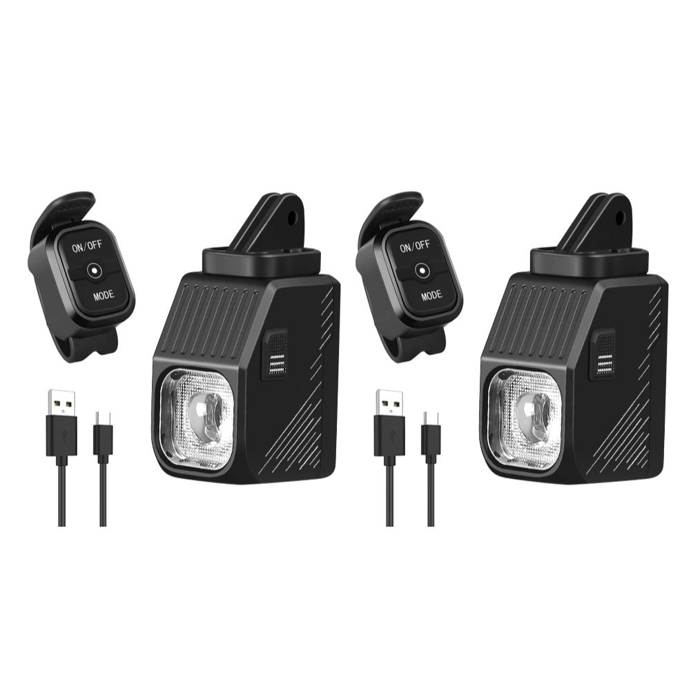 LED Bike Front Light Remote Control Bicycle Hanging Light Type-C USB Rechargeable High Brightness Bike Light Bike Accessories