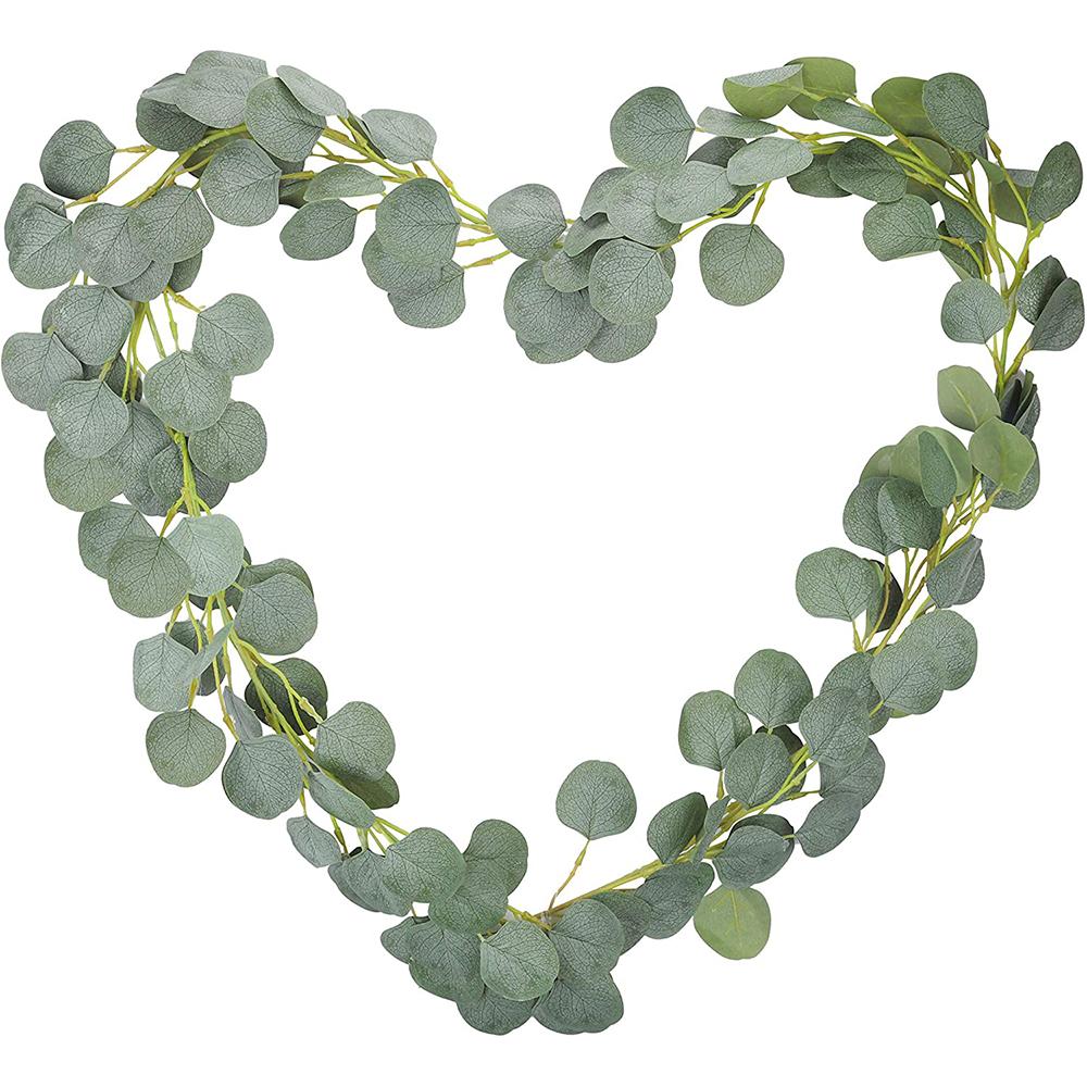 200CM Artificial Eucalyptus Garland Vine Ivy Handmade Fake Wreath Hanging For Home Garden Office Wedding Party Backdrop Arch Wall Decor