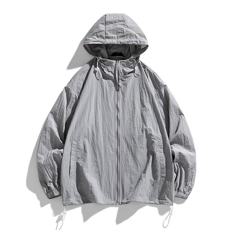 Men's Ice Silk Quick-Dry Sun Protection Jacket - Lightweight Outdoor Sports and Couple's Outfit Option.