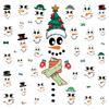Christmas Snowman Sticker Pvc Holiday Gift Decoration Wall Sticker Refrigerator Sticker Cup Sticker Notebook Sticker