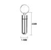Travel Outdoor Portable Portable Mini Stainless Steel Sealed Capsule Waterproof Pill Box Camping Firstaid Pendant Pill Case