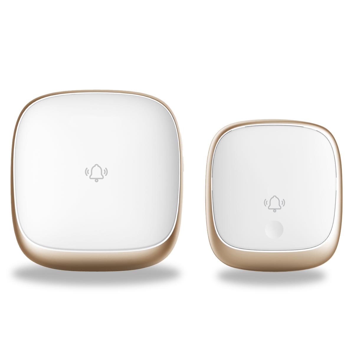 Smart Life Wireless Multi Doorbell Self Powered Waterproof Wireless Smart Doorbell Waterproof (White,Wireless)
