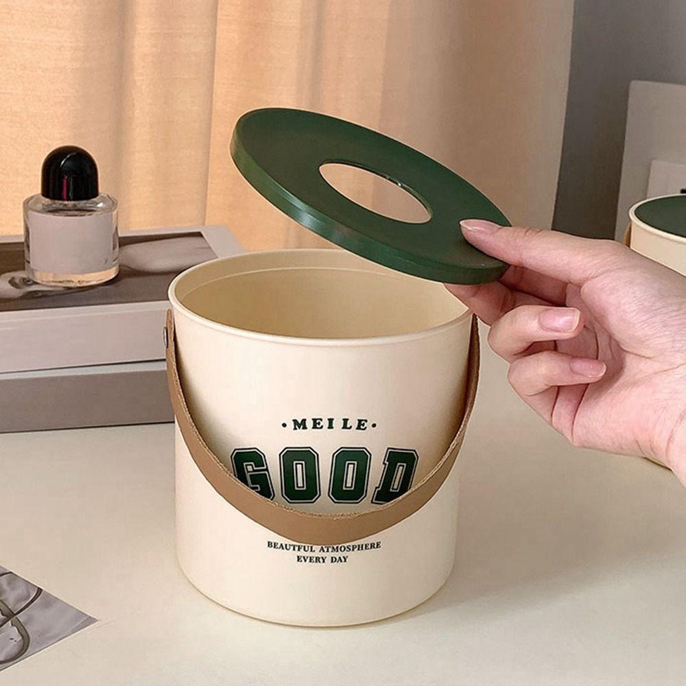Dustproof Round Toilet Roll Paper Container Plastic Napkin Holder Creative Tissue Box Living Room
