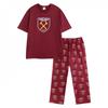 Unisex Adult Crest Short-Sleeved Long Pyjama Set