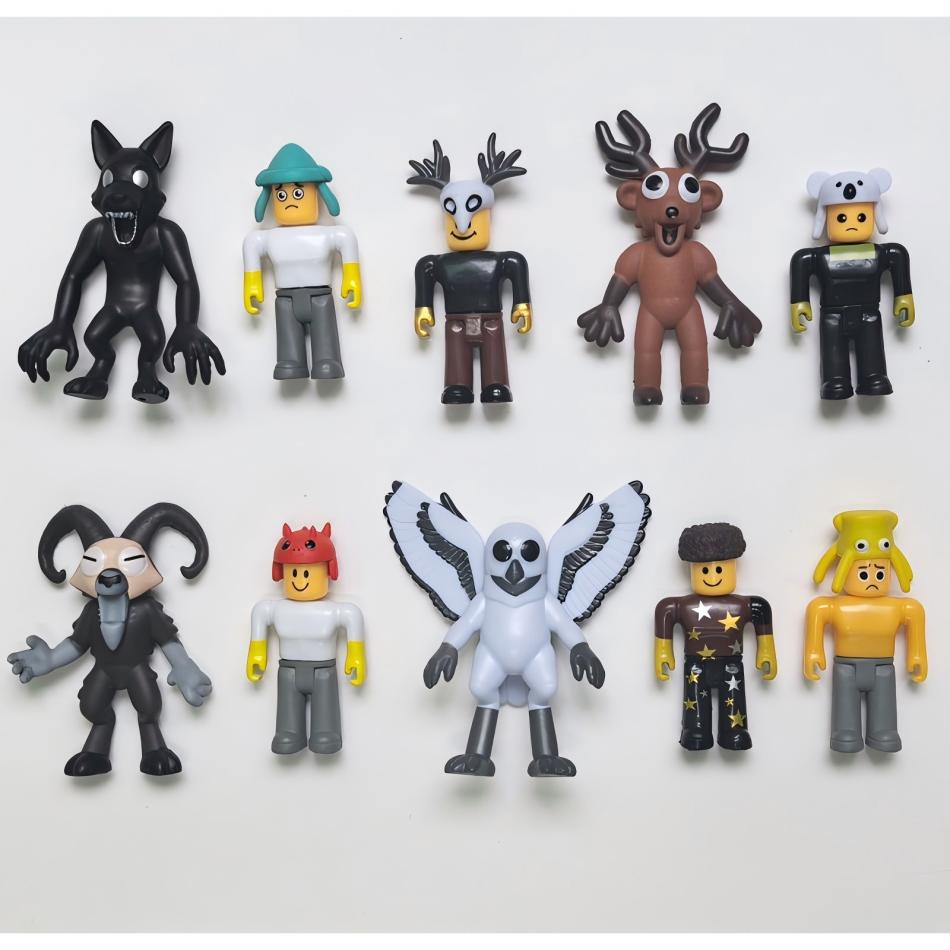 NEW 1-24pcs 99 Nights in The Forest Action Figure Deer Owl Goat Figurine Desktop Decoration Model Ornaments Fans Christmas Gifts