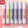 M&G 6 Color Mini Highlighter Set, Vibrant High Quality Creative Drawing Highlighter, School Office Writing Tools