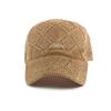 Damen Sommer Strick-Netz-Baseballkappe Atmungsaktiver Outdoor-Sonnenhut Stil Strandhut