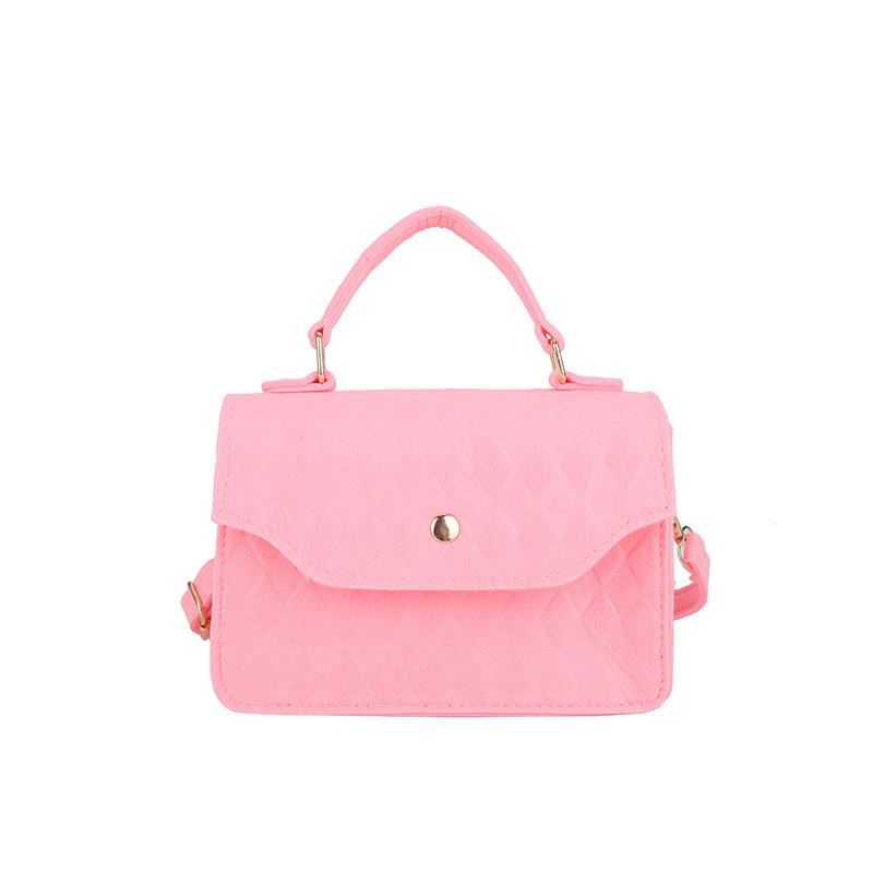 Simple felt handbag autumn new trend bag women's casual small square bag fashion shoulder bag