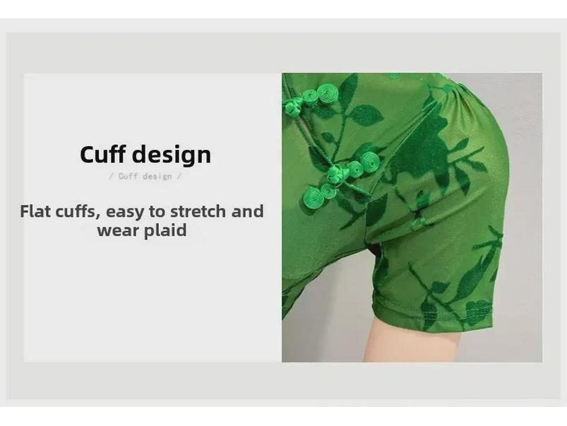 2022 Summer Retro Chinese Frog Button Mesh Blouse