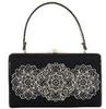 Ando Hyakka Lace Embroidered Black JBA-3 Women's Bag,