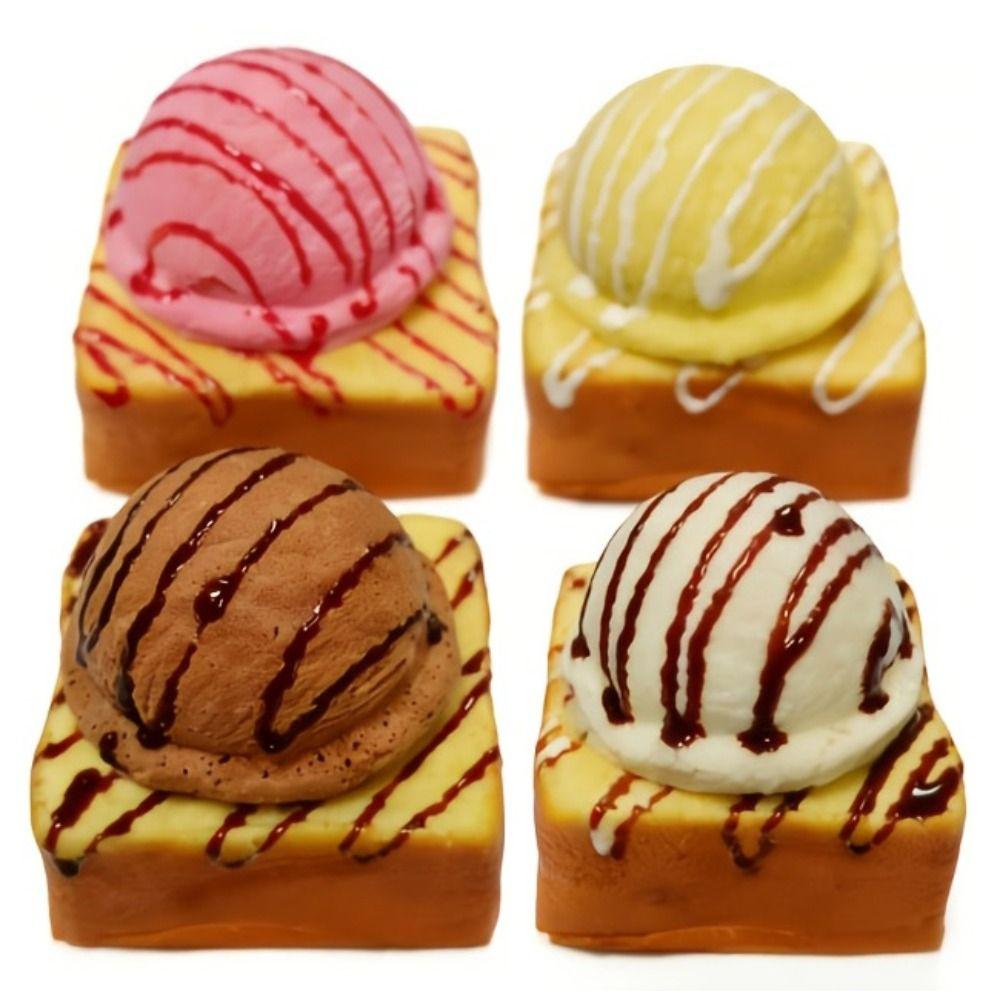 Anxiety Relief Ice Cream Bread Squeeze Toy Creative Slow Rebound Fidget Toy  Children's Gifts