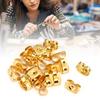 160pcs Metal Gold Earring Backs Scrolls Non Slip Earnuts for DIY Jewelry Findings