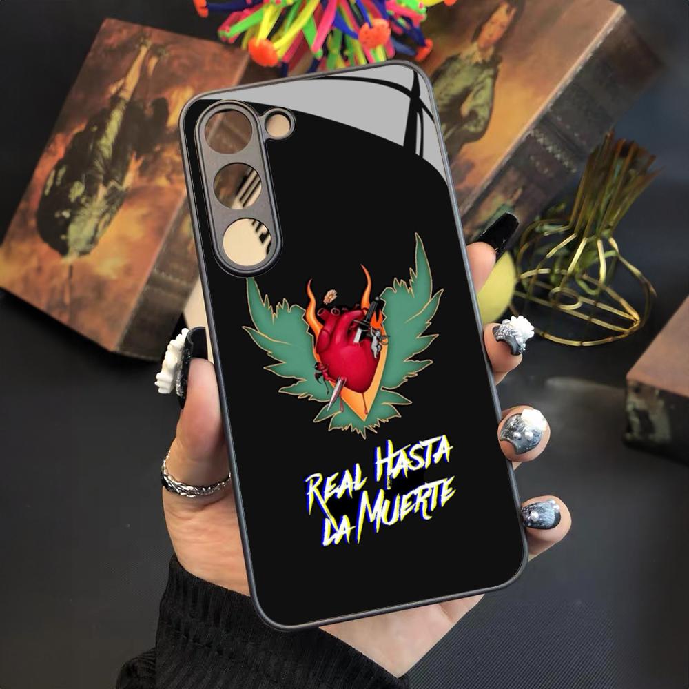 Fashion Hot Rapper Anuel AA Phone Case For Samsung Galaxy S26 S25 S24 S23 S22 S20 S21 Ultra Plus Fe Colored Silver Cover