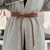 Wide Leather Thin Belt Waist Chain Knotted Waist Belt Fashion Waist Band  Women